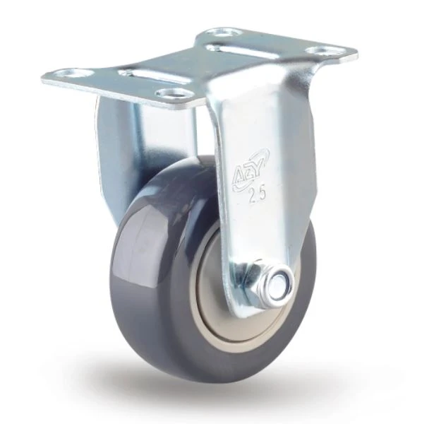3 casters with brake