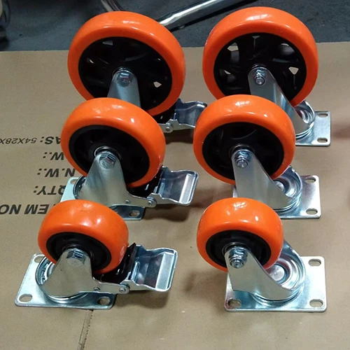 Hand Pushinng Carts 6 inch PVC casters Hand Pushinng Carts 6 inch PVC casters